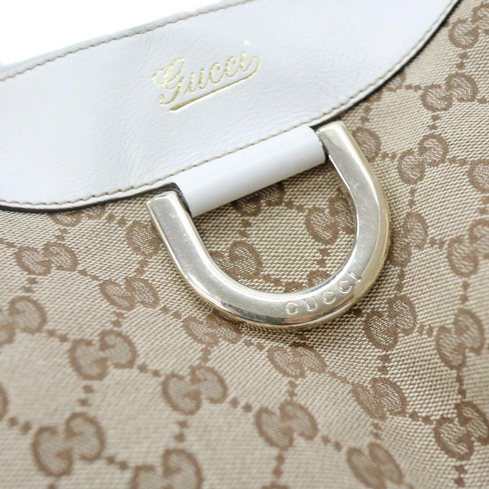 Gucci GG Supreme Canvas Leather Tote Bag beige brown - Picture 10 of 11